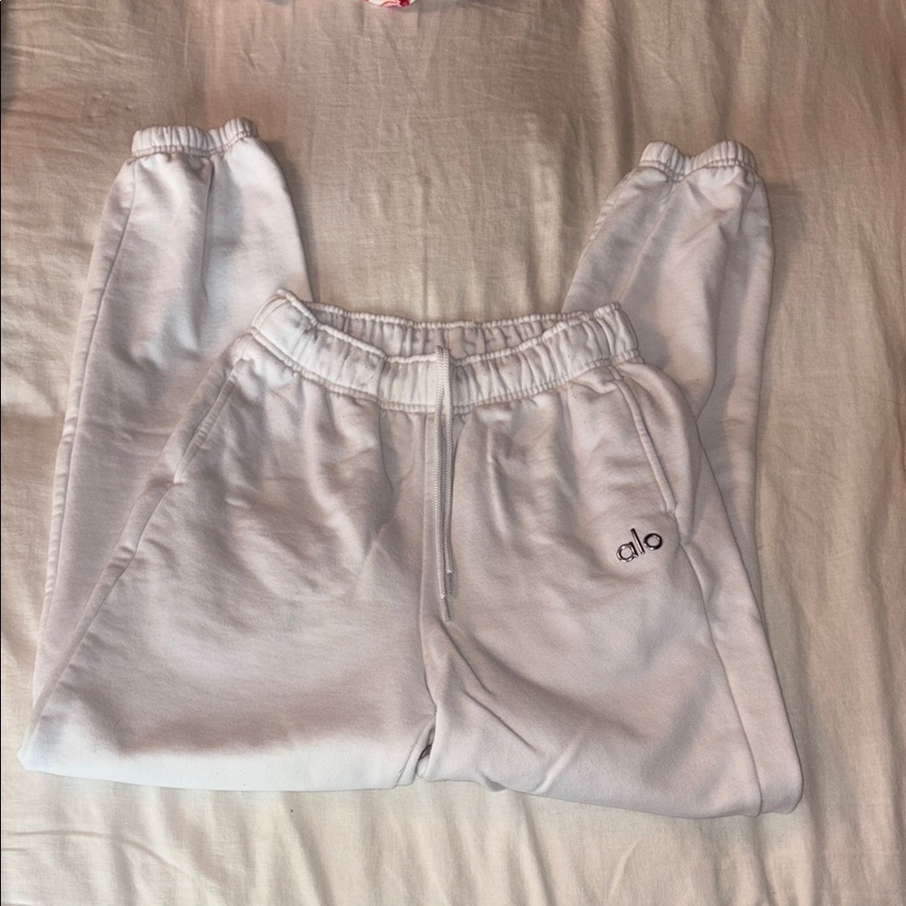 ALO Yoga White Accolade Jogger Sweatpants Size XS